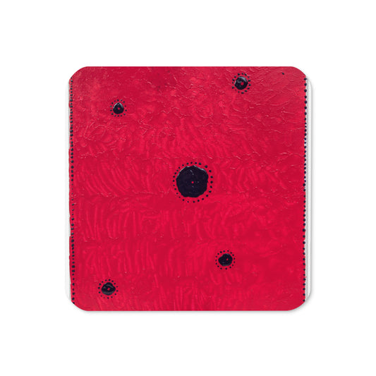 Cork-back coaster